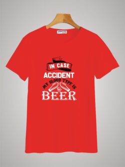 Round neck black color tshirt for unisex