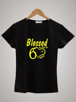 Round neck black color tshirt for unisex