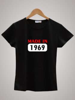 Round neck black color tshirt for unisex