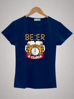 Round neck black color tshirt for unisex