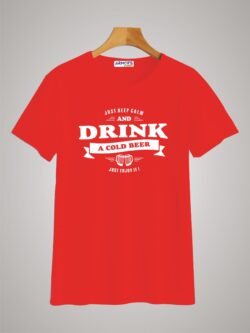 Round neck black color tshirt for unisex