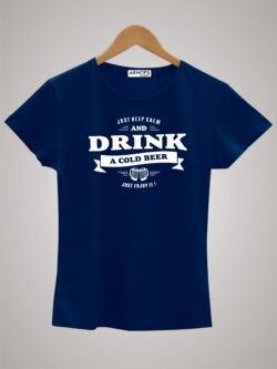 Round neck black color tshirt for unisex