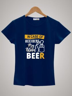 Round neck black color tshirt for unisex