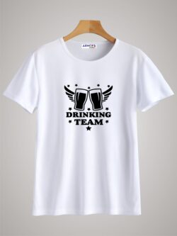 Round neck black color tshirt for unisex