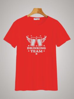 Round neck black color tshirt for unisex