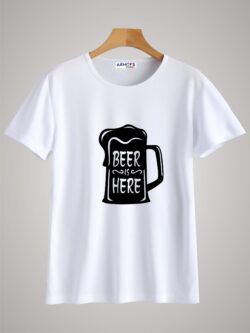 Round neck black color tshirt for unisex