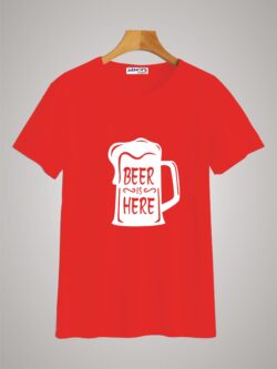 Round neck black color tshirt for unisex