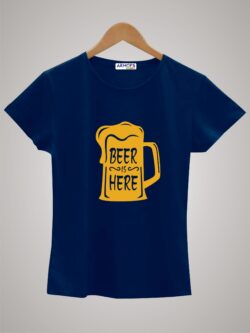 Round neck black color tshirt for unisex