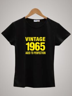 Round neck black color tshirt for unisex