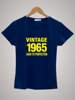 Round neck black color tshirt for unisex