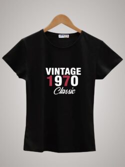 Round neck black color tshirt for unisex