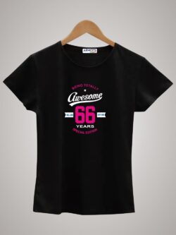 Round neck black color tshirt for unisex