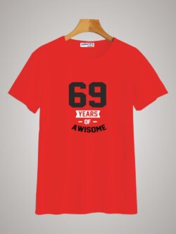 Round neck black color tshirt for unisex