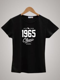 Round neck black color tshirt for unisex