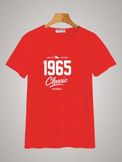 Round neck black color tshirt for unisex