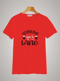 Round neck black color tshirt for unisex