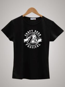 Round neck black color tshirt for unisex