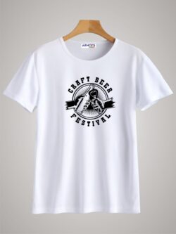 Round neck black color tshirt for unisex