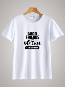 Round neck black color tshirt for unisex