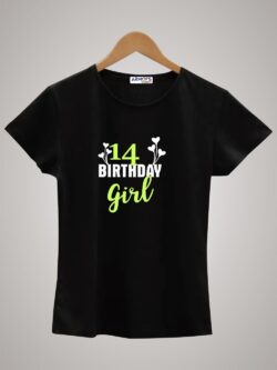 Round neck black color tshirt for unisex