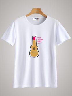 Round neck black color tshirt for unisex