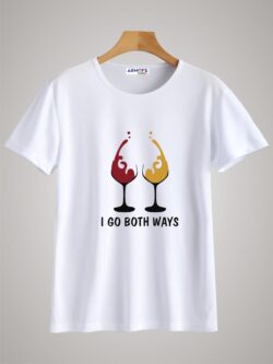 Round neck black color tshirt for unisex