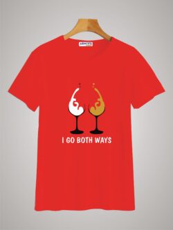 Round neck black color tshirt for unisex