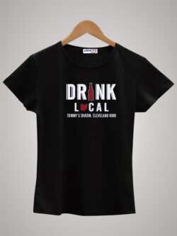 Round neck black color tshirt for unisex