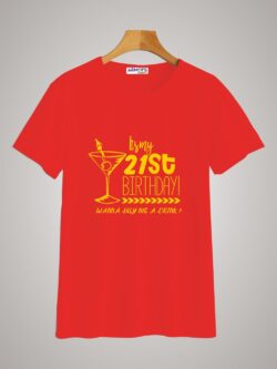 Round neck black color tshirt for unisex