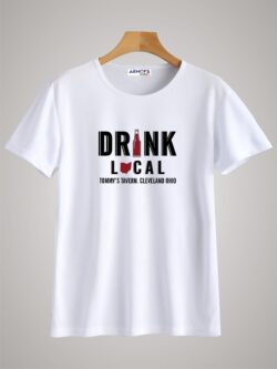 Round neck black color tshirt for unisex