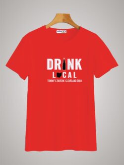 Round neck black color tshirt for unisex