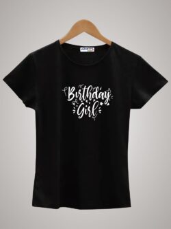 Round neck black color tshirt for unisex