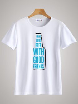 Round neck black color tshirt for unisex