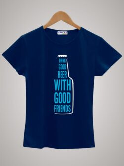 Round neck black color tshirt for unisex