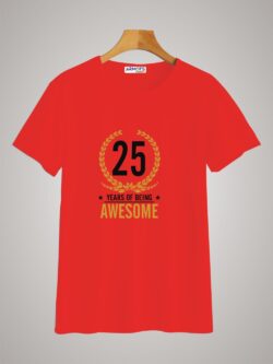 Round neck black color tshirt for unisex