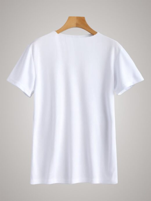 Round neck black color tshirt for unisex