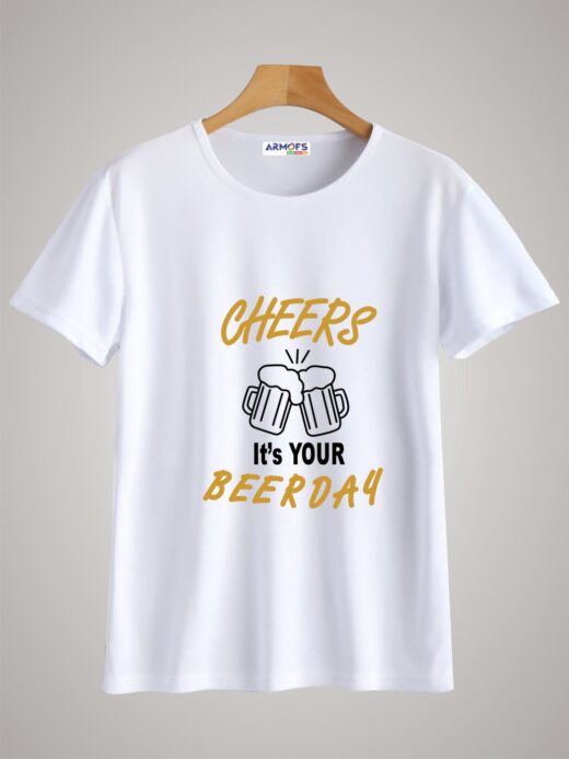 Round neck black color tshirt for unisex