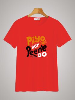 Round neck black color tshirt for unisex