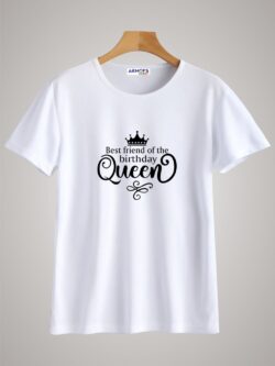 Round neck black color tshirt for unisex