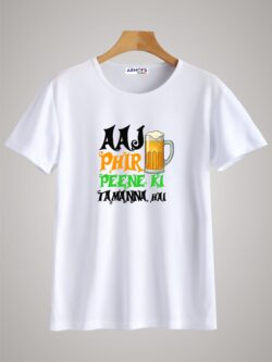 Round neck black color tshirt for unisex