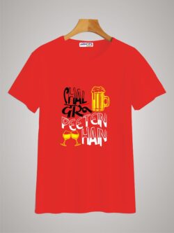 Round neck black color tshirt for unisex