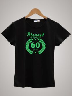 Round neck black color tshirt for unisex