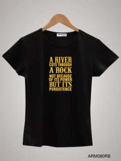 Round neck black color T-Sshirt for mens