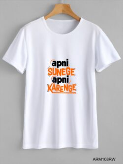 Round neck black color T-Sshirt for mens