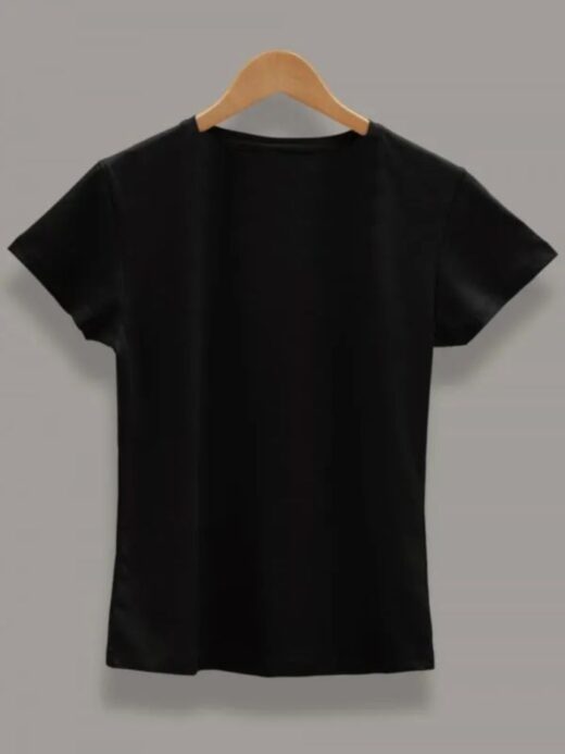 Round neck black color T-Sshirt for mens