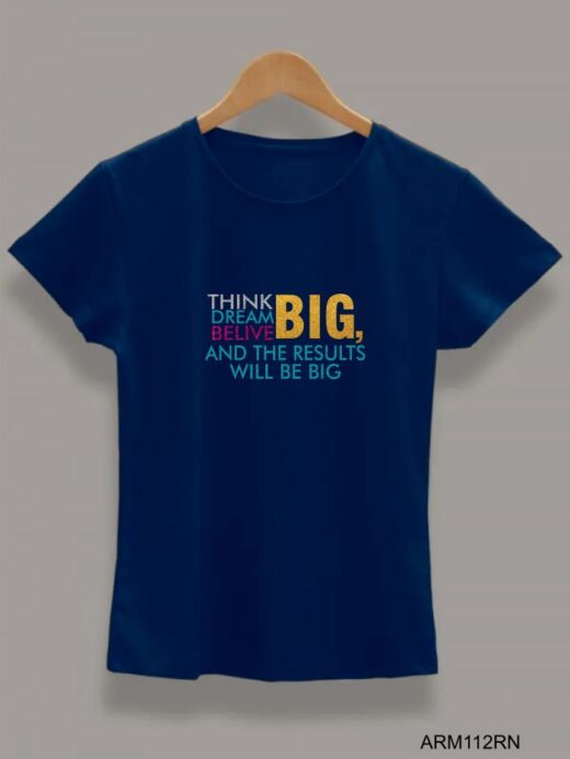 Round neck black color T-Sshirt for mens