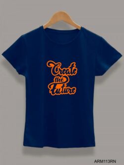 Round neck black color T-Sshirt for mens