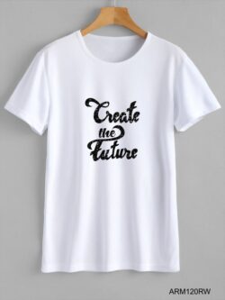 Round neck black color T-Sshirt for mens