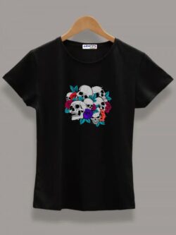 Round neck black color T-Sshirt for mens