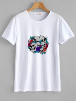 Round neck black color T-Sshirt for mens